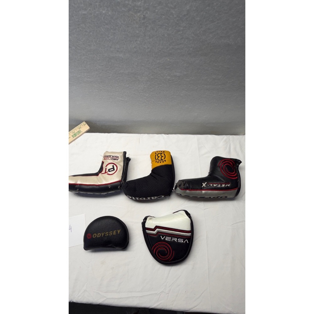 Odyssey Putter Headcover Lot of 5 Versa ProType Metal-X Carbite Golf Covers
